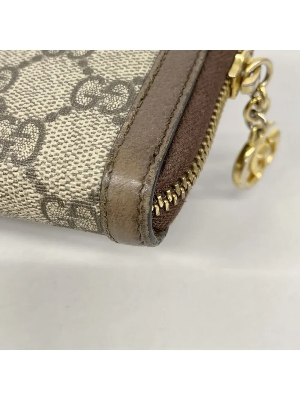 Gucci Wallet Ophidia Brown Gold
